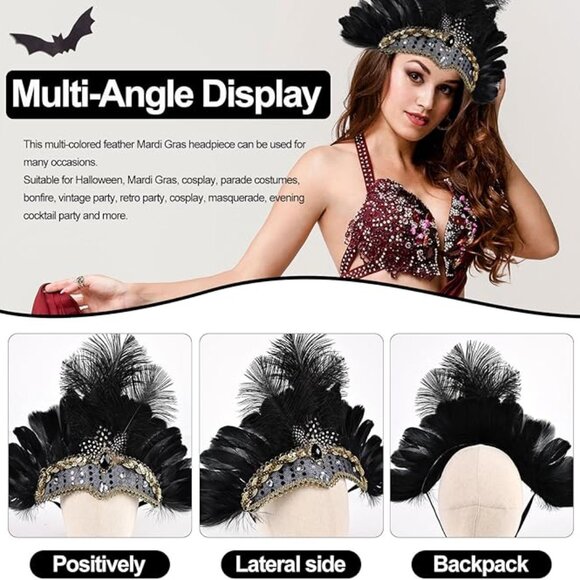 Women\'s Carnival Feather Headpiece main image 6